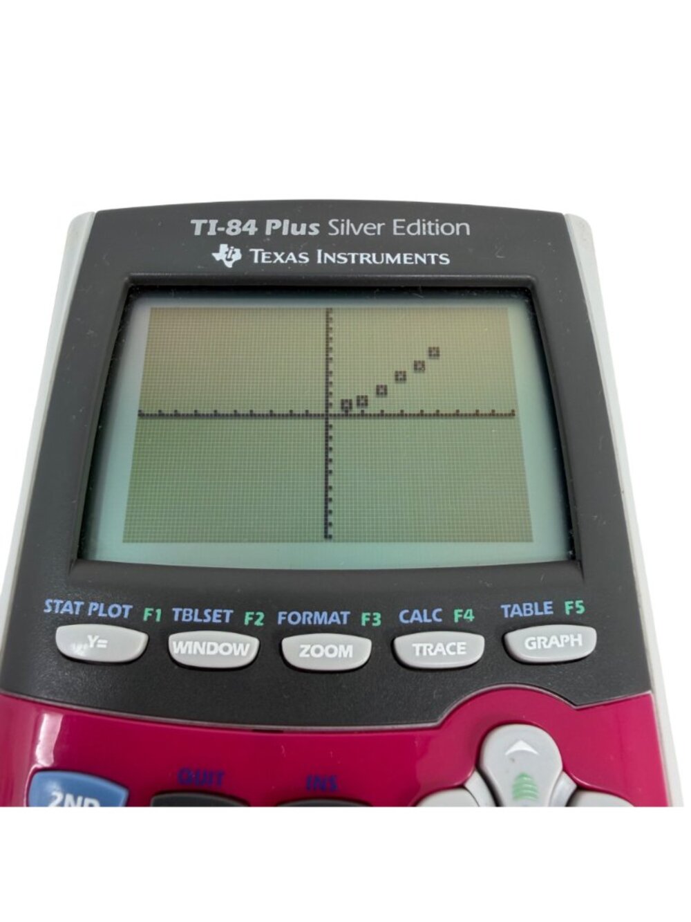 Texas Instrument TI-84 Plus Silver Edition Graphing Calculator - Tested/Works - Picture 2 of 6